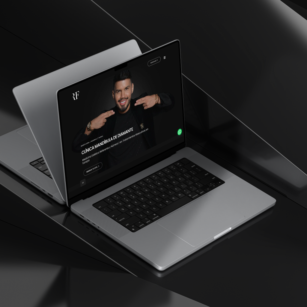 Image of two laptops with web design by Wittierra Design. Experts in graphic and web design.